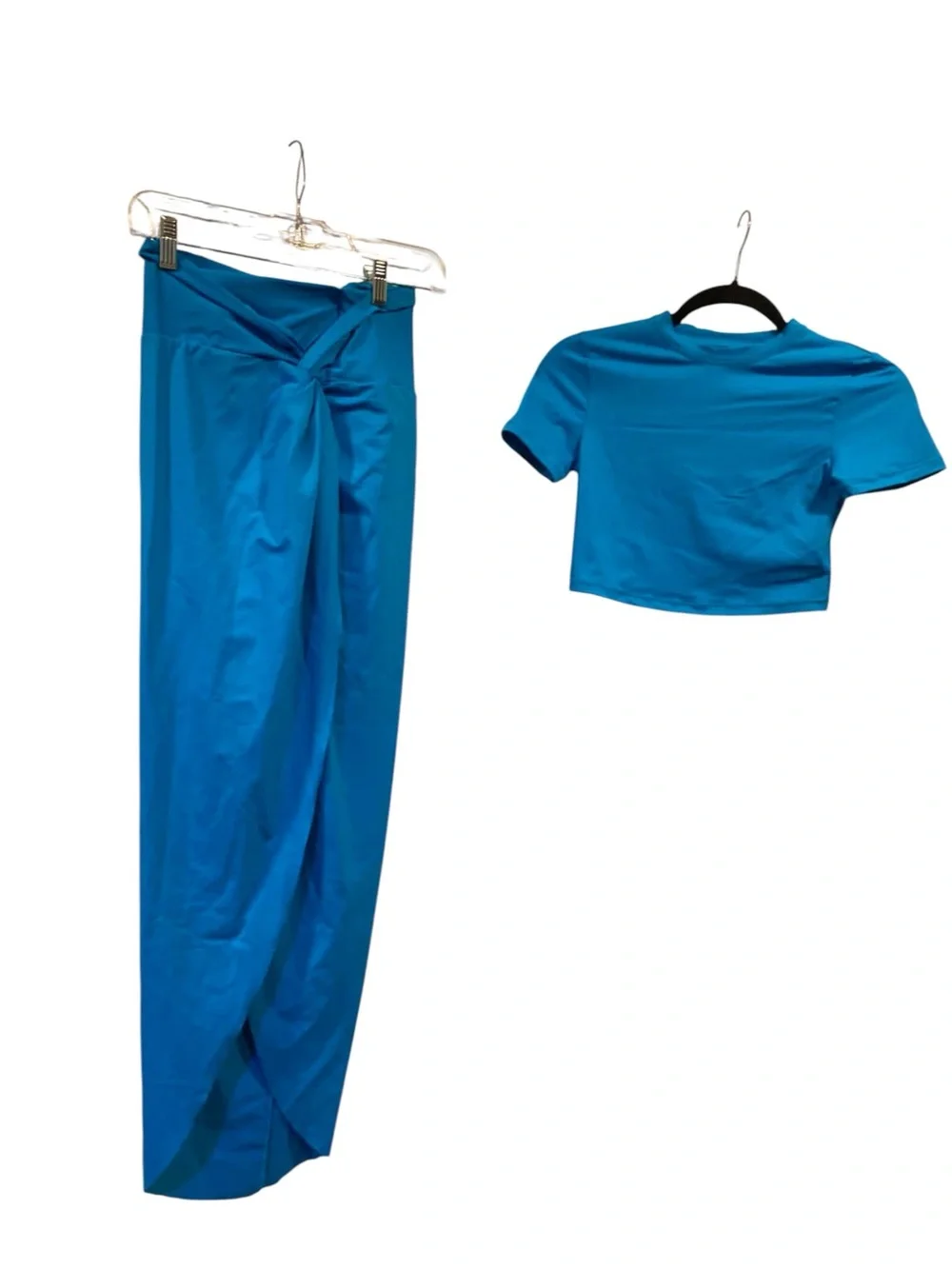 NWT Skims Recycled Swim Shirt and Skirt Set Turquoise Size S